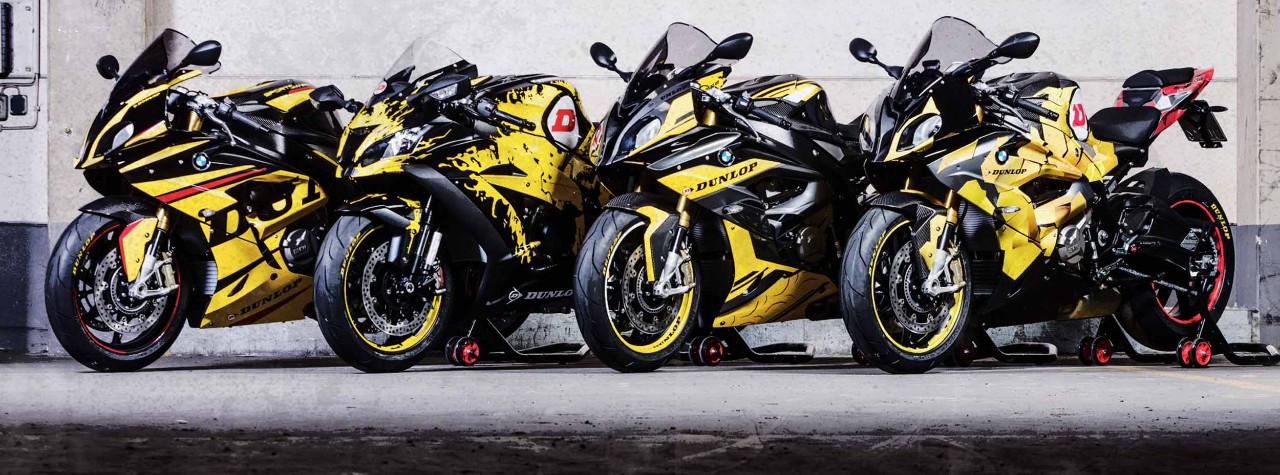 Dunlop-Markenräder mit SportSmart TT- und SportSmart Mk3-Reifen