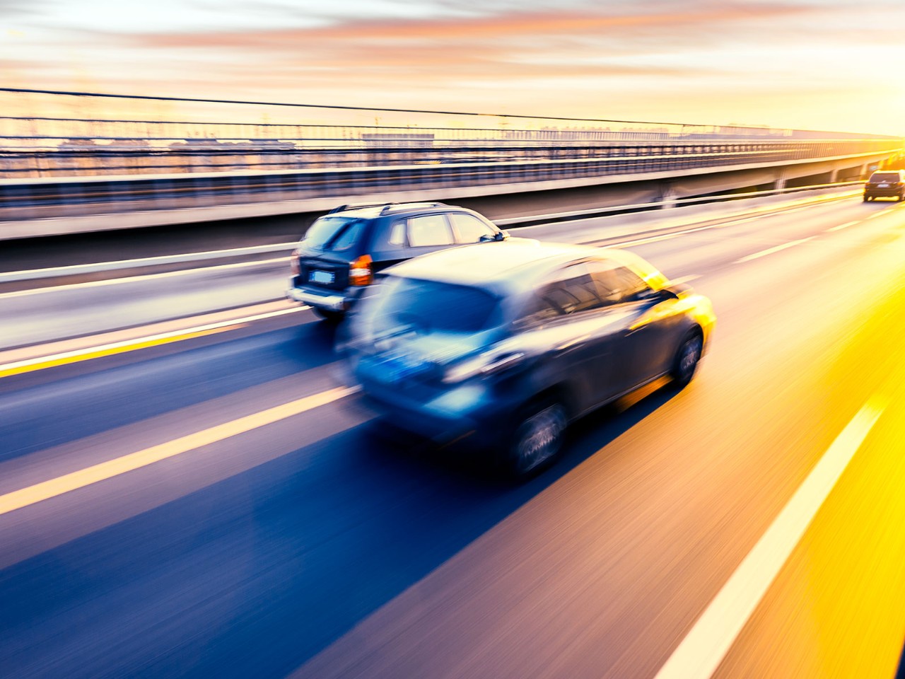 Cars on the road